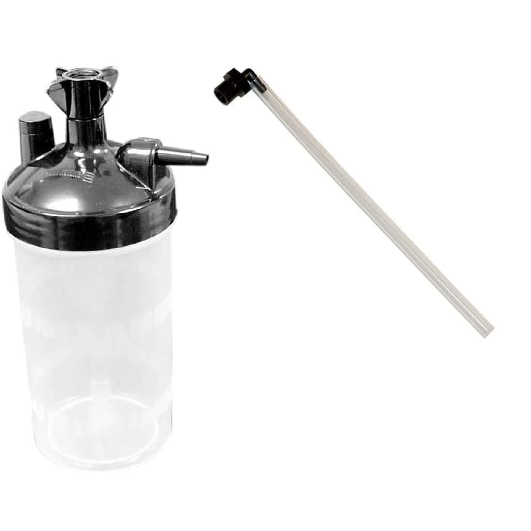 Top Quality Water Bottle Humidifier for O2 Concentrator and 12-Inch Tubing Connector -  from PurelyFreshAir | Available at PurelyFreshAir