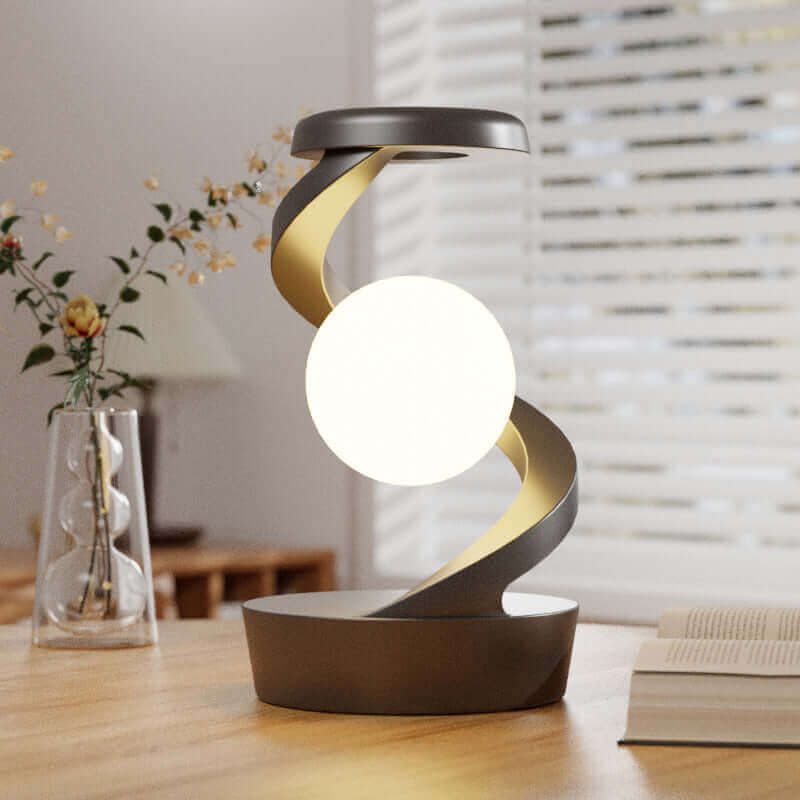 Rotating Moon Desk Lamp with Phone Wireless Charging Sensor Control Table Lamps Decorative Desktop Lamp Small Night Lamp Home Decor -  from PurelyFreshAir | Available at PurelyFreshAir