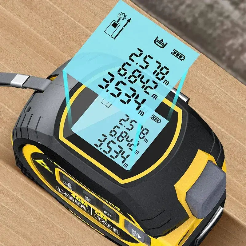 "Get precise measurements with this 3-in-1 Laser Tape Measure! 📏✨ #lasermeasurement #DIYprojects" -  from PurelyFreshAir | Available at PurelyFreshAir