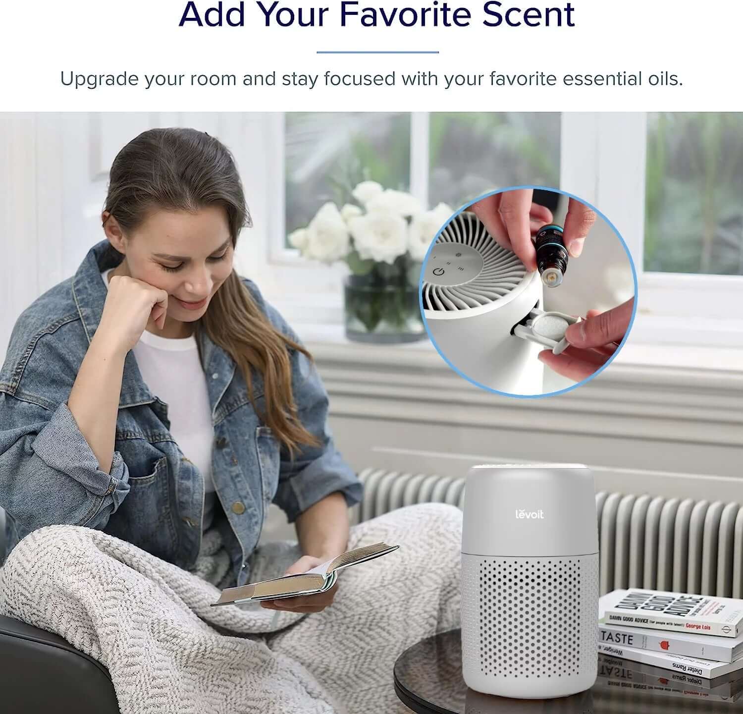 Desktop HEPA Air Purifier with Aroma for Bedroom & Office (178 Sq. Ft), Core Mini, Gray. -  from My Store | Available at PurelyFreshAir