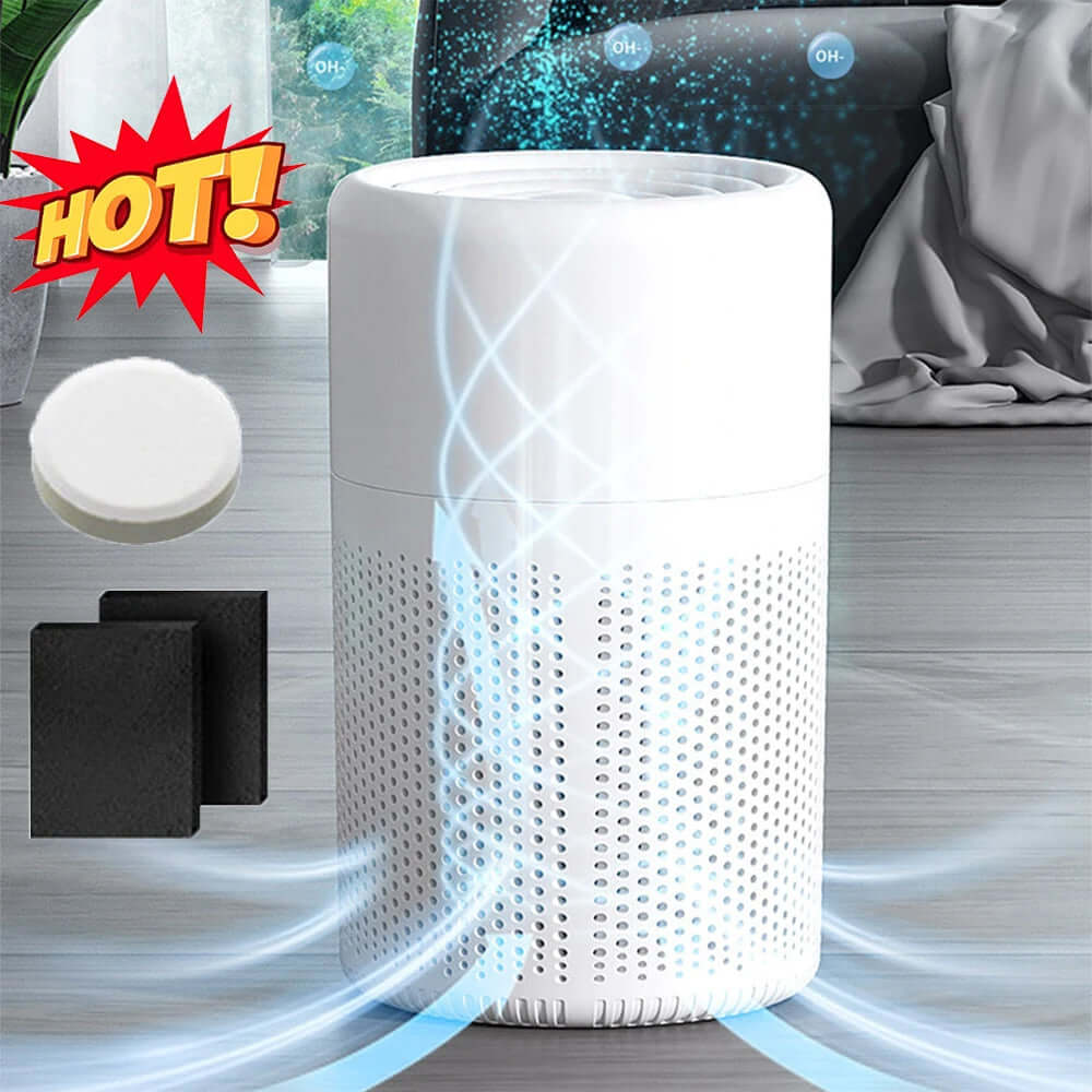 Multifunctional Desktop Air Purifier Remove with Auto Air Quality Monitoring Small Air Purifier Quiet Air Cleaner for Home -  from My Store | Available at PurelyFreshAir