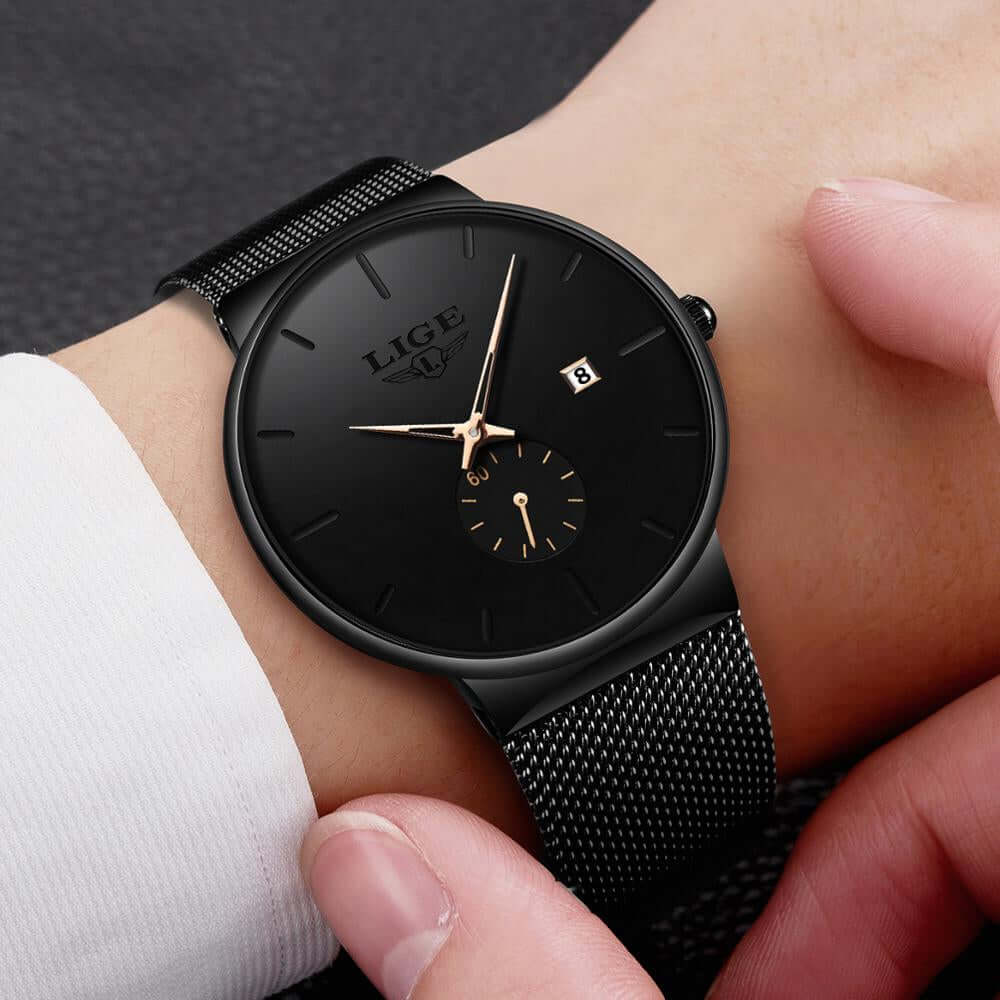 2023 Fashion Mens Watches Top Brand Luxury Quartz Watch Men Casual Slim Mesh Steel Waterproof Sport Watch Relogio Masculino -  from PurelyFreshAir | Available at PurelyFreshAir