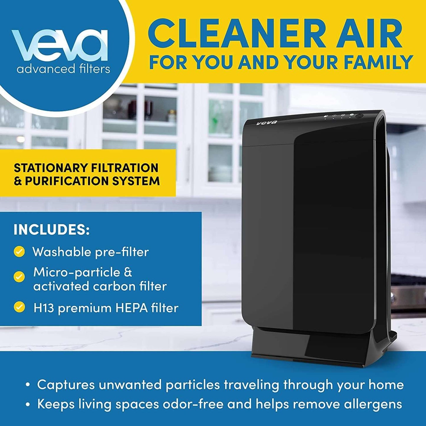 Air Purifier Large Room - Prohepa 9000 Premium Air Purifiers for Home W/ H13 Washable HEPA Filter for Smoke, Dust, Pet Dander & Odor - Black -  from My Store | Available at PurelyFreshAir