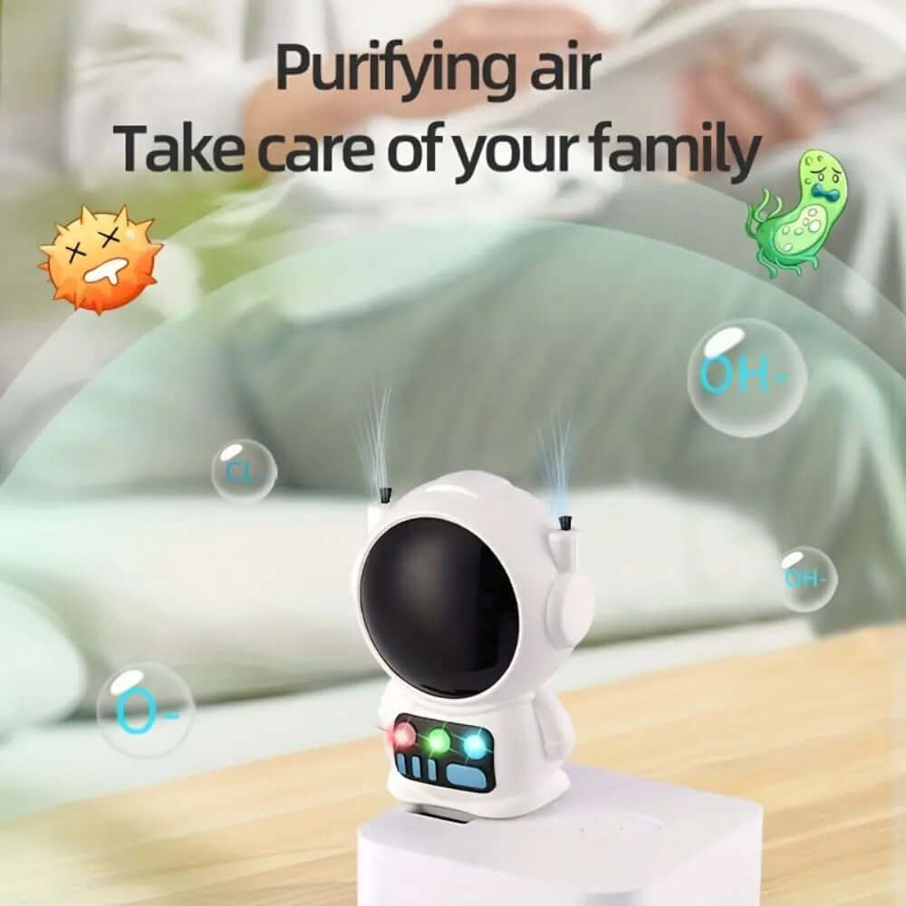 1Pc Portable Home Bedroom Air Purifier,Astronaut Negative Ion Air Purifier, Eliminating Odors,For Removing Secondhand Smoke -  from My Store | Available at PurelyFreshAir