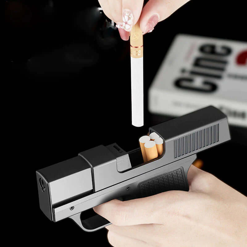 Metal Turb Lighter Gas Lighter Welding Gun Cigarette Box 10PCS Windproof Cigar Lighter Cigarette Lighter Unusual Camping Lighter -  from PurelyFreshAir | Available at PurelyFreshAir