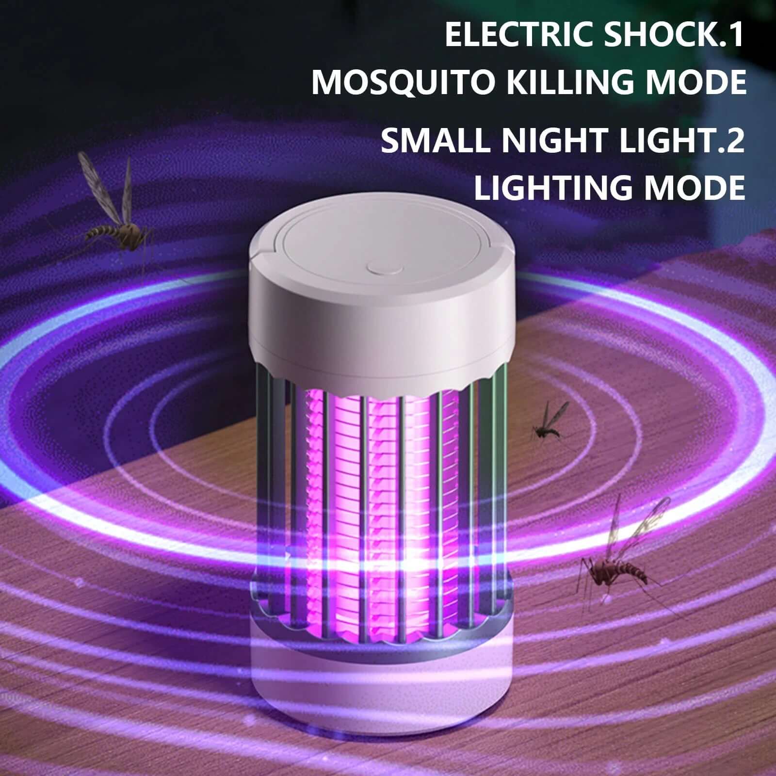 Bug Zapper Outdoor and Indoor, Mosquito Zapper, Fly Zapper, Electric Rechargeable Cordless Waterproof Mosquito Trap, Mosquito Killer Lamp for Home, Patio, Camping and RV, USB Battery Powered -  from PurelyFreshAir | Available at PurelyFreshAir