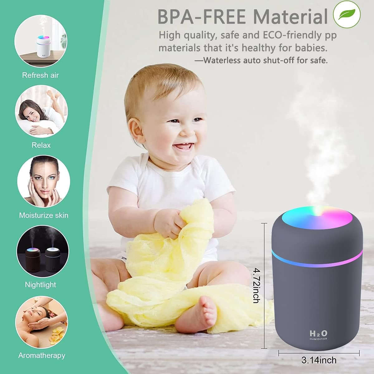 Essential Oil Aroma Diffuse Aromatherapy LED Ultrasonic Humidifier Air Purifier -  from My Store | Available at PurelyFreshAir