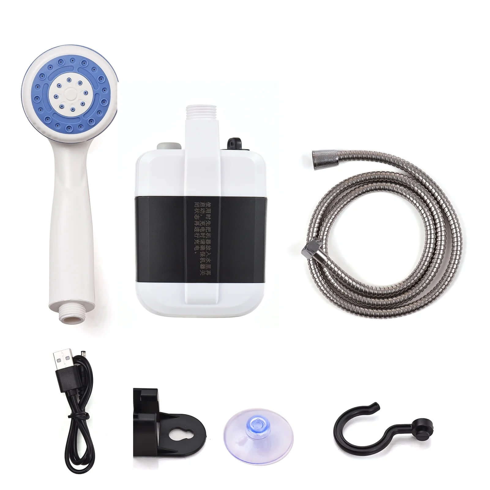 Portable Camping Shower Outdoor USB Rechargeable Electric Shower Pump for Camping Car Washing Gardening Pet Cleaning -  from PurelyFreshAir | Available at PurelyFreshAir