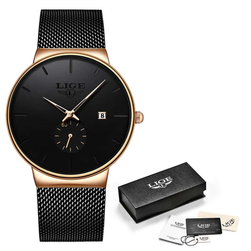 2023 Fashion Mens Watches Top Brand Luxury Quartz Watch Men Casual Slim Mesh Steel Waterproof Sport Watch Relogio Masculino -  from PurelyFreshAir | Available at PurelyFreshAir