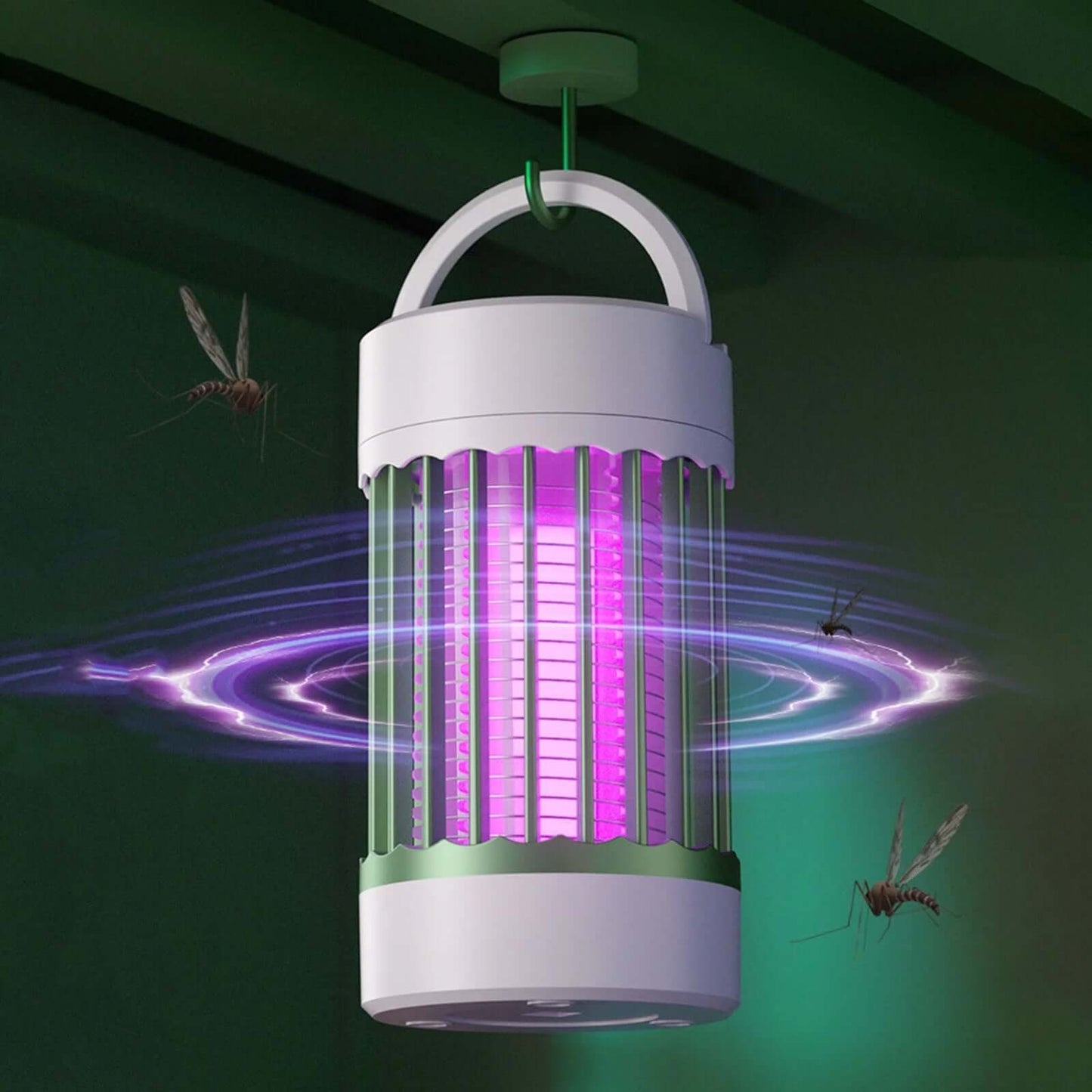 Bug Zapper Outdoor and Indoor, Mosquito Zapper, Fly Zapper, Electric Rechargeable Cordless Waterproof Mosquito Trap, Mosquito Killer Lamp for Home, Patio, Camping and RV, USB Battery Powered -  from PurelyFreshAir | Available at PurelyFreshAir